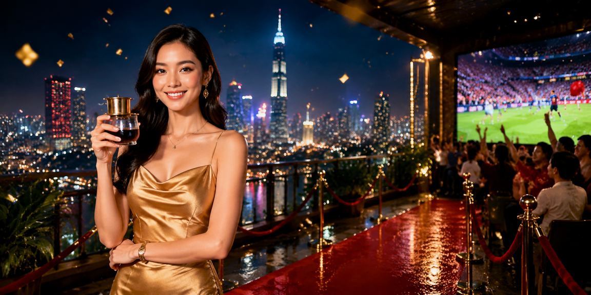 Người chơi xổ số và cá cược tại quán cà phê TP Hồ Chí Minh, không khí giải trí sôi động buổi tối