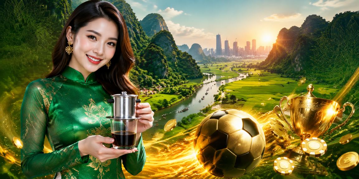 Hình ảnh cá cược và giải trí casino trực tuyến phong cách Việt Nam, giao diện thân thiện người dùng